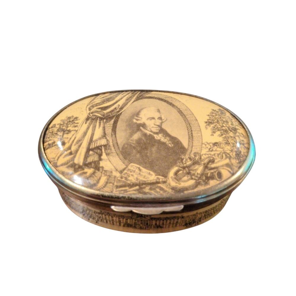 Halcyon Days Enamel Box Joseph Haydn Ltd Ed # 418 Great Composer Trinket Pill